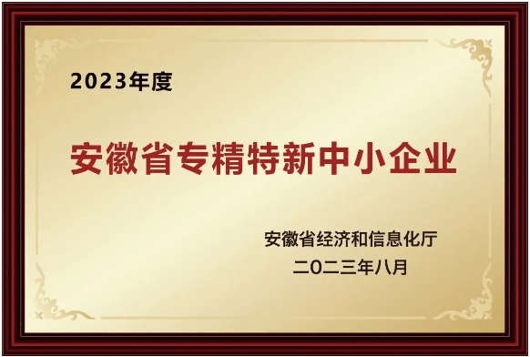 安徽省“專精特新“中小企業 安徽省“專精特新“中小企業